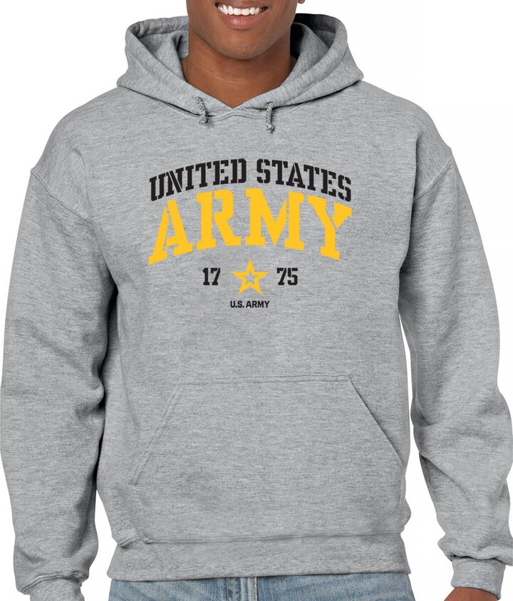 Tee Hunt United States Army Strong Sweatshirt US Military Pride Veteran DD 214 Patriotic Armed Forces Gear Licensed Hoodie Hot Pink 3X-Large