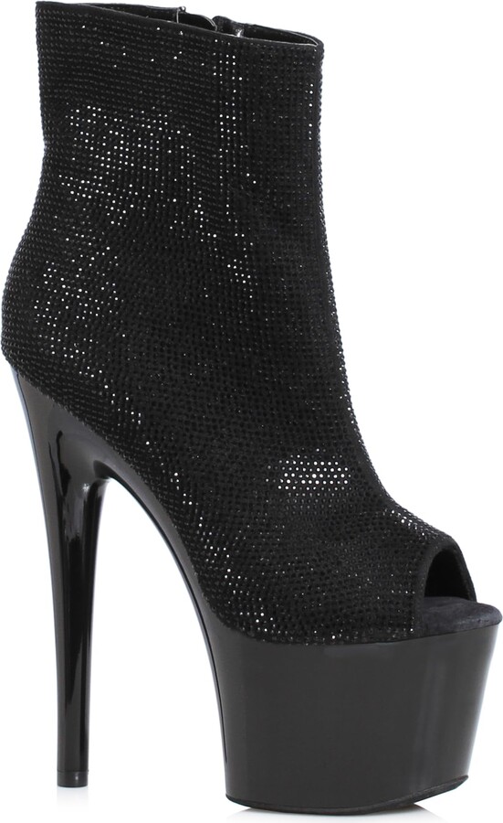 Ellie Shoes Women's 709-LAVISH-BLK-7 Ankle Boot