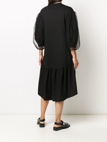 Thumbnail for your product : Simone Rocha Puffed Sleeves Flared Dress
