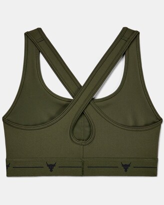 Under Armour Women's Project Rock Armour® Mid Crossback Warrior Sports Bra  - ShopStyle