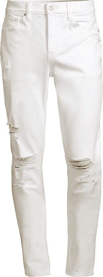 distressed jeans mens white