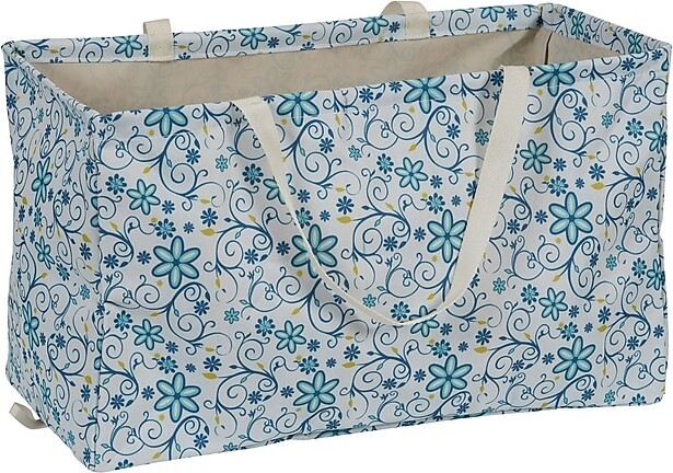 Household Essentials Krush Container Rectangle Tote Bag, Floral (2244)