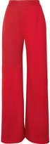 Thumbnail for your product : Brandon Maxwell Crepe Wide-leg Pants - Red