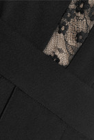 Thumbnail for your product : Elie Saab Lace-paneled crepe jumpsuit