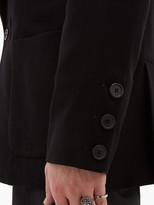Thumbnail for your product : Ann Demeulemeester Single-breasted Wool-blend Twill Suit Jacket - Black
