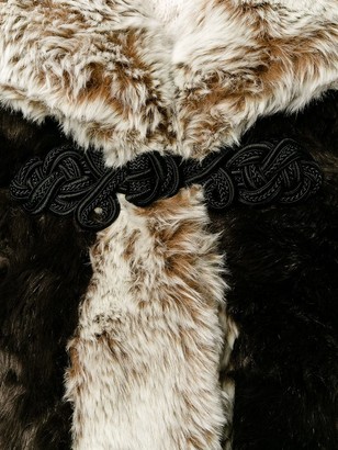 Alessandra Rich Faux Fur Coat