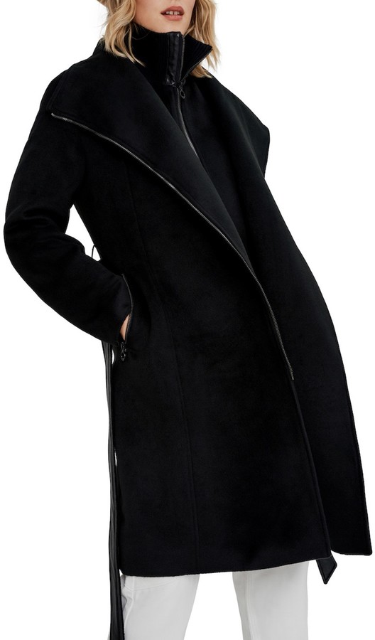 guess aiko long coat