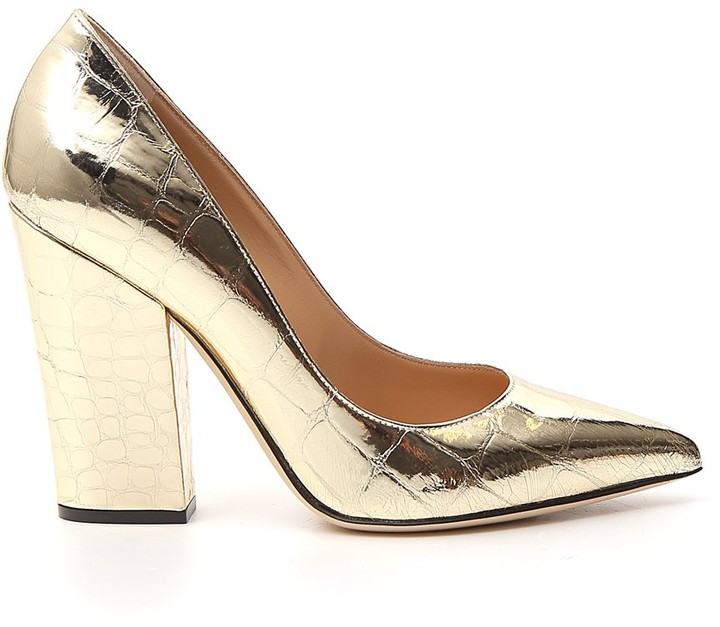 metallic block heel pump