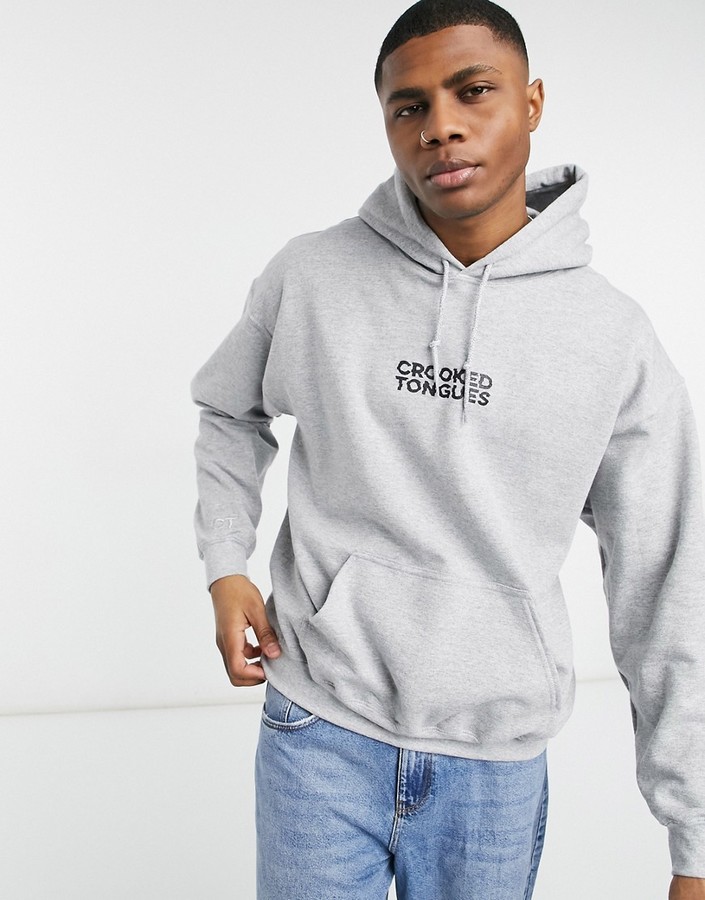 crooked tongues black hoodie