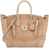 Thumbnail for your product : Ralph Lauren Soft Ricky 33 Suede Satchel Bag, Taupe