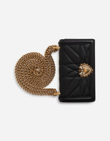 Thumbnail for your product : Dolce & Gabbana Devotion Phone Cover In Matelasse Nappa Leather