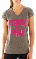 Thumbnail for your product : JCPenney Xersion Breast Cancer Awareness V-Neck Graphic Tee