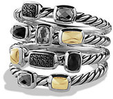 Thumbnail for your product : David Yurman Confetti Ring with Black Onyx, Black Diamonds and Gold