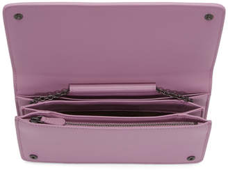 Bottega Veneta Purple Intrecciato Wallet Chain Bag