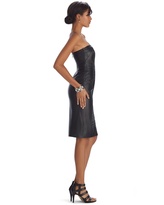 Thumbnail for your product : White House Black Market Strapless Leather Applique Sheath Dress