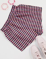 Thumbnail for your product : Collusion nylon shorts in check co-ord