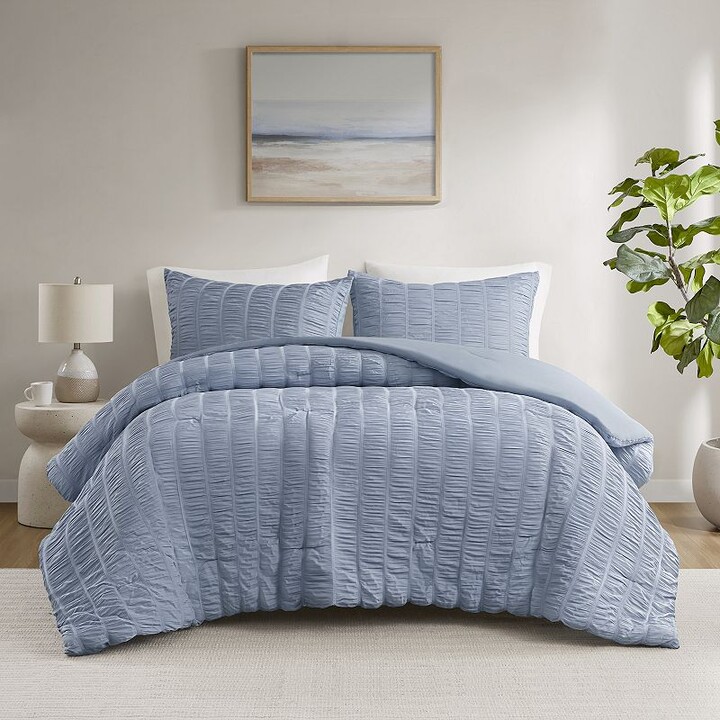 510 Design Taran Ruched Textured Comforter Set with Shams