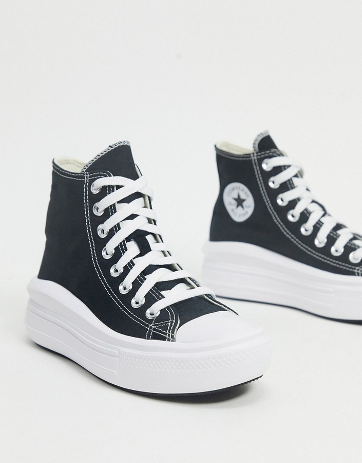 Converse Chuck Taylor All Star Hi Move sneakers in black - ShopStyle