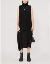 Thumbnail for your product : Y's Ys Turtleneck knitted and woven dress