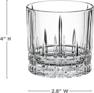 Spiegelau Perfect Serve Double Old Fashioned Glass Set, Set of 4, 13 Oz