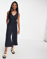 Thumbnail for your product : Gilli jumpsuit with open back in navy