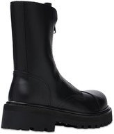 Thumbnail for your product : Vetements Zip-up Police Leather Ankle Boots