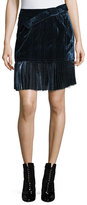 Thumbnail for your product : 3.1 Phillip Lim Sculpted Velvet Mini Skirt, Sapphire
