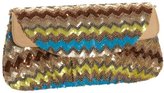 Thumbnail for your product : Santi Sequin Striped Convertible Clutch