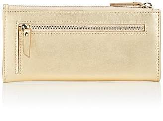 Barneys New York Women's Slim Leather Wallet - Gold