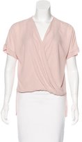Thumbnail for your product : BCBGMAXAZRIA Crepe Wrap Top