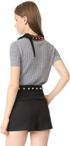 Thumbnail for your product : RED Valentino Studded Short Sleeve Sweatshirt