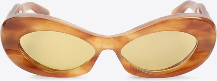 Valentino VLogo Oval Sunglasses