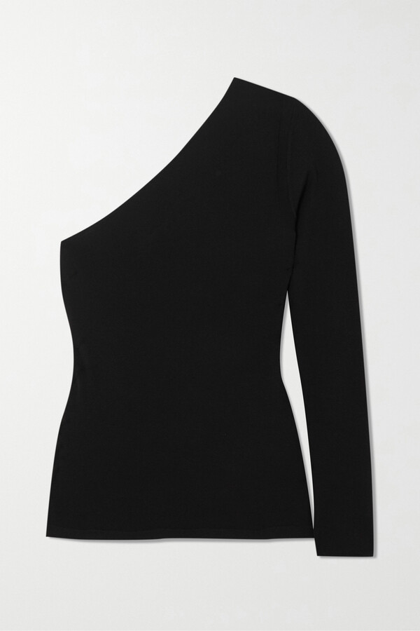 Stella McCartney One-sleeve Knitted Sweater - Black - ShopStyle