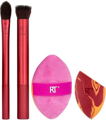 Real Techniques Real Techniques, Merry Must-Haves, Brush & Sponge Set, 4 Piece Set