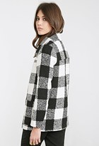 Thumbnail for your product : Forever 21 FOREVER 21+ Check Plaid Toggle Coat