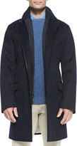 Thumbnail for your product : Loro Piana 3-in-1 Martingala Storm System Cashmere Coat, Blue Navy