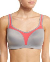Thumbnail for your product : Wacoal Colorblock Sport Contour Bra, Frost Gray/Berry