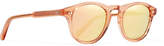 Thumbnail for your product : CHIMI - Round-frame Acetate Mirrored Sunglasses - Peach