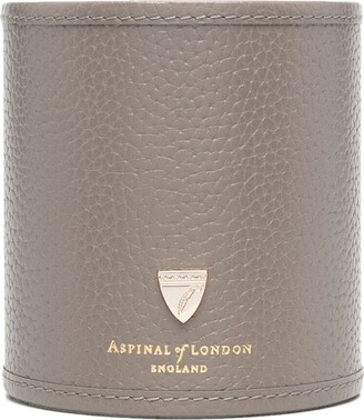Aspinal of London Pebbled-Effect Round Pen Pot