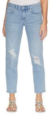Vince Camuto Faded Distressed Jeans