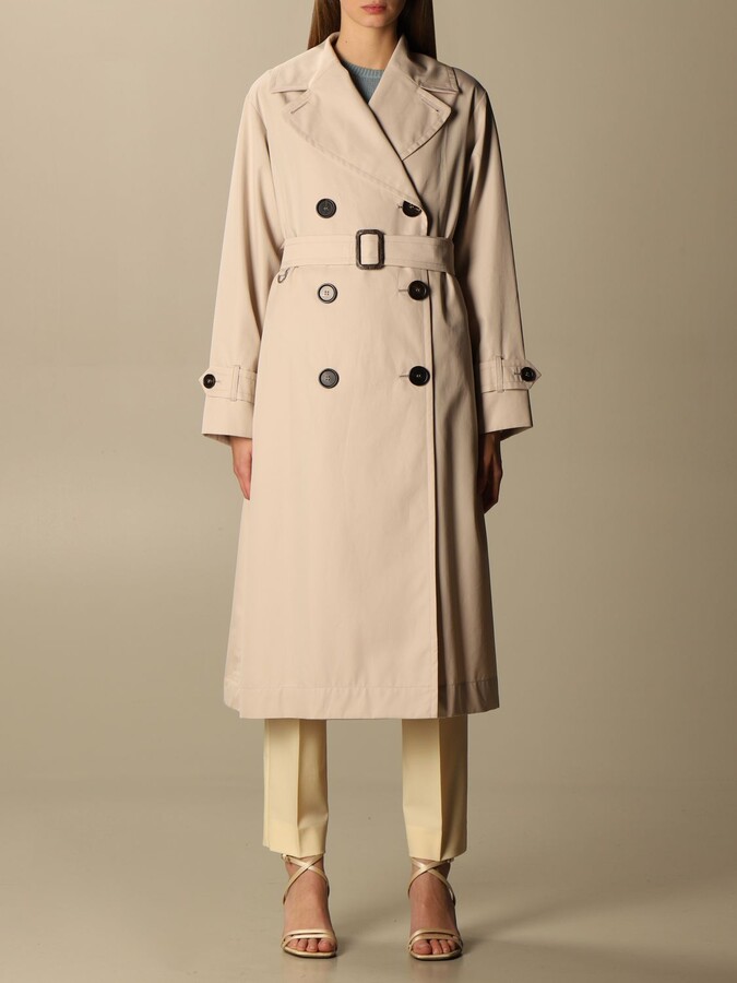 Max Mara The Cube Dimper double-breasted trench coat - ShopStyle
