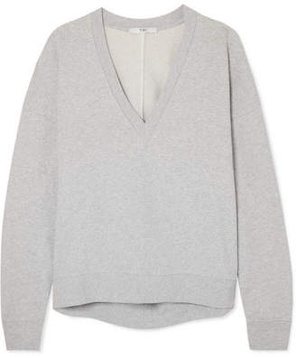 Tibi Oversized French Cotton-terry Sweatshirt - Light gray