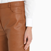 Thumbnail for your product : Stella McCartney Brown eco leather cropped trousers