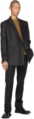 Bottega Veneta Black Compact Wool Trousers - ShopStyle Dress