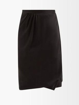 Vivienne Westwood - Mid-rise Draped Cady Skirt - Black