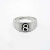 Thumbnail for your product : Van Buskirk Jewellery Personalised Number Square Silver Signet Ring