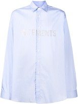 Thumbnail for your product : Vetements Logo Print Oversized Shirt