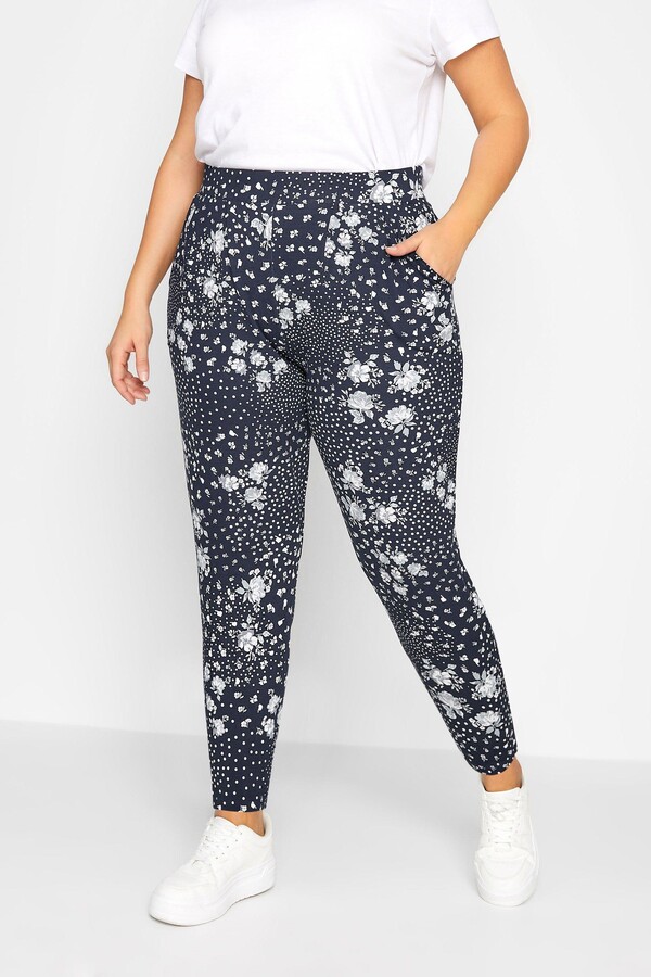 Yours Floral Harem Trousers - ShopStyle