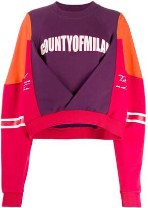 Marcelo Burlon County of Milan colour block sweatshirt