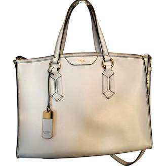 Ralph Lauren White Leather Handbag